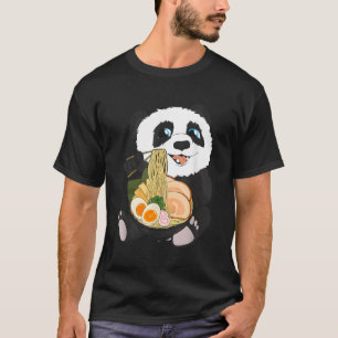 Kawaii Panda Anime Japanse Noedels Panda Eats Ra T-shirt