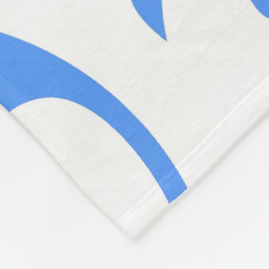 Kawaii Panda Baby Blue en WhitePattern Fleece Deken (Hoek)