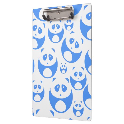 Kawaii Panda Baby Blue en WhitePattern Klembord (Links)
