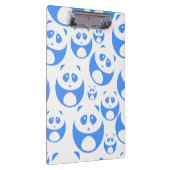 Kawaii Panda Baby Blue en WhitePattern Klembord (Rechts)