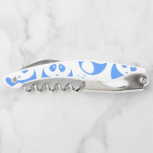 Kawaii Panda Baby Blue en WhitePattern Kurkentrekker (Achterkant)