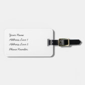 Kawaii panda bagagelabel (Voorkant horizontaal)