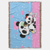 Kawaii Panda Beer Funny Cute Named Gifts Deken (Voorkant Verticaal)