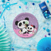 Kawaii Panda Beer Funny Cute Named Gifts Papieren Bordje (Feest)