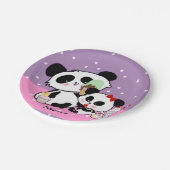 Kawaii Panda Beer Funny Cute Named Gifts Papieren Bordje (Gekanteld)