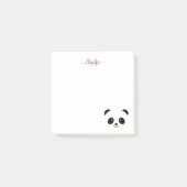 Kawaii panda beer gepersonaliseerd monogram post-it® notes (Voorkant)