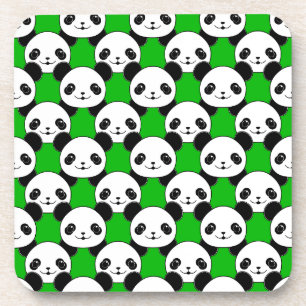 Kawaii Panda Beer Pattern Drankjes Onderzetter
