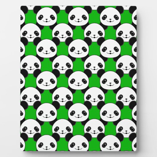 Kawaii Panda Beer Pattern Fotoplaat (Voorkant)