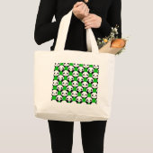 Kawaii Panda Beer Pattern Grote Tote Bag (Voorkant (product))