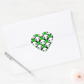 Kawaii Panda Beer Pattern Hart Sticker (Envelop)