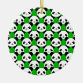 Kawaii Panda Beer Pattern Keramisch Ornament (Voorkant)