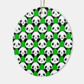 Kawaii Panda Beer Pattern Keramisch Ornament (Links)
