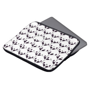 Kawaii Panda Beer Pattern Laptop Sleeve