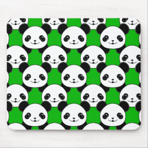 Kawaii Panda Beer Pattern Muismat
