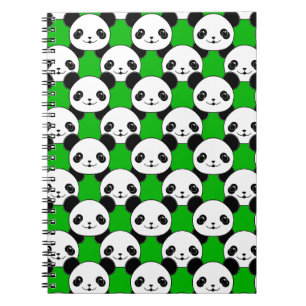 Kawaii Panda Beer Pattern Notitieboek