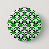 Kawaii Panda Beer Pattern Ronde Button 5,7 Cm (Voorkant)