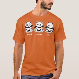 Kawaii Panda Beren Funny Coffee Espresso Regular T-shirt