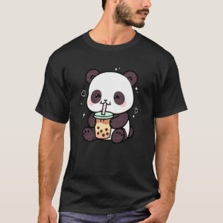 Kawaii Panda Boba Japanse Cute Aesthetic Anime Gi T-shirt