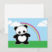 Kawaii panda briefkaart (Voorkant / Achterkant)