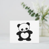 Kawaii panda briefkaart (Staand voorkant)