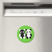 Kawaii Panda Buddies Magneet (Insitu (Vaatwasser))