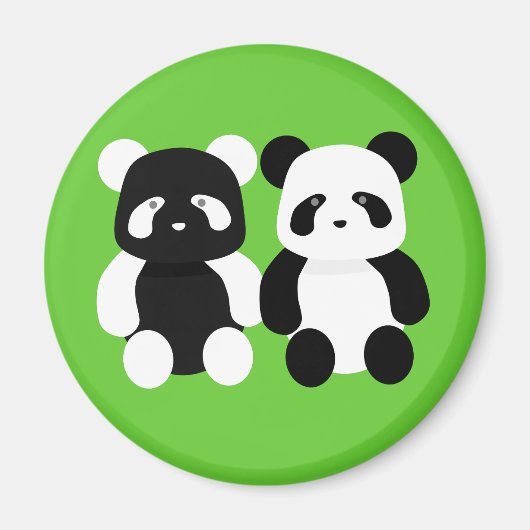 Kawaii Panda Buddies Magneet (Voorkant)