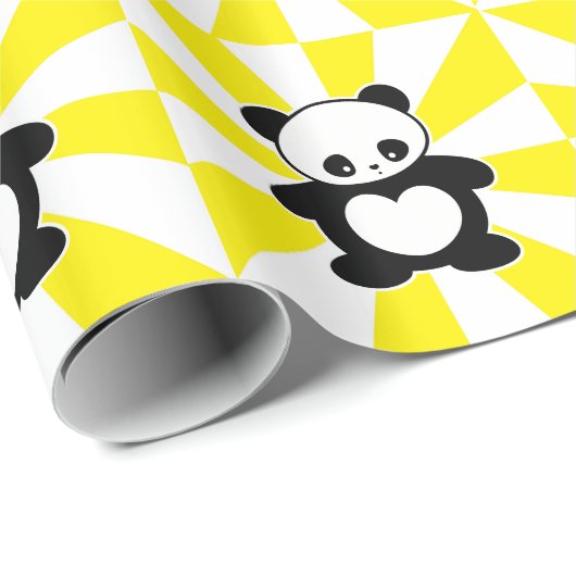 Kawaii panda cadeaupapier (Rol Hoek)