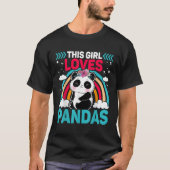 Kawaii Panda Deze houdt van Panda's T-shirt (Voorkant)