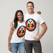 Kawaii Panda Eating Pizza Boba Tea T-shirt (Unisex)