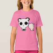 Kawaii Panda en Kitten T shirt (Voorkant)