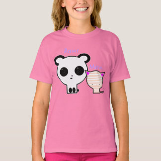 Kawaii Panda en Kitten T shirt