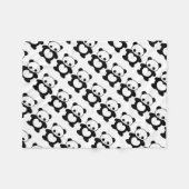 Kawaii panda fleece deken (Voorkant (Horizontaal))