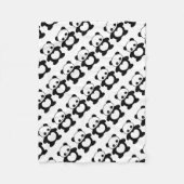 Kawaii panda fleece deken (Voorkant)