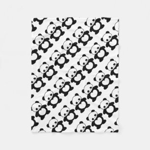 Kawaii panda fleece deken