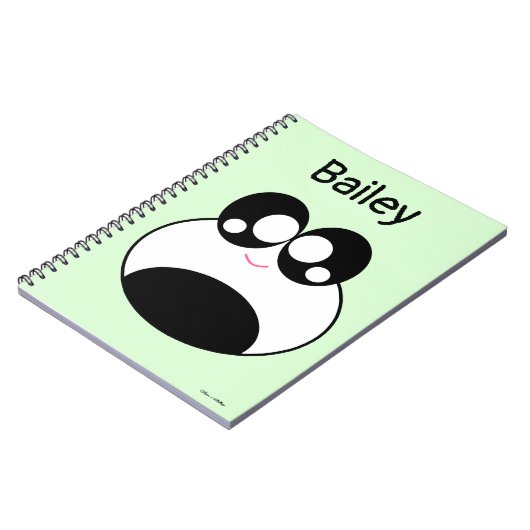 Kawaii Panda Frog Cute Notitieboek (Linkerzijde)
