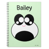 Kawaii Panda Frog Cute Notitieboek (Voorkant)