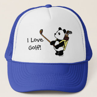Kawaii Panda Golfer Trucker Pet