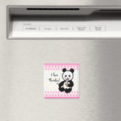 Kawaii Panda Ice Cream Cartoon Hearts Magneet (Insitu (Vaatwasser))