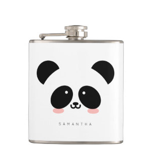 Kawaii Panda  Jouw namen toevoegen Heupfles