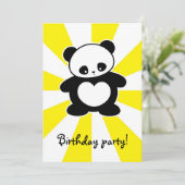 Kawaii panda kaart (Staand voorkant)