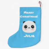 Kawaii Panda Kleine Kerstsok (Achterkant)