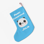 Kawaii Panda Kleine Kerstsok (Achterkant (Hangend))