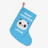 Kawaii Panda Kleine Kerstsok (Voorkant (Hangend))