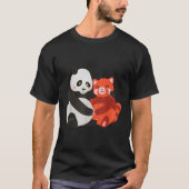 Kawaii Panda knuffelen Rode Panda T-shirt (Voorkant)