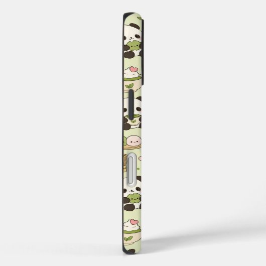 Kawaii Panda Matcha Pattern Phone Case (Achterkant / Rechts)