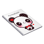 Kawaii panda notitieboek (Rechterzijde)