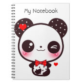 Kawaii panda notitieboek (Voorkant)