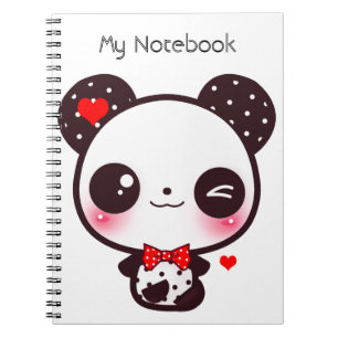 Kawaii panda notitieboek