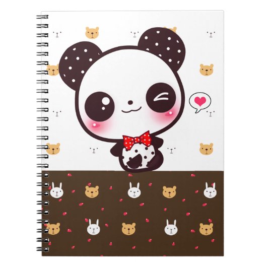 Kawaii panda notitieboek (Voorkant)