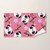Kawaii Panda op Roze Bad Handdoek (Handdoek)